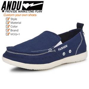 Nouveaux styles toile décontracté sans lacet mocassins hommes mode marche loisirs <span class=keywords><strong>bateau</strong></span> chaussures en plein air nouvel <span class=keywords><strong>homme</strong></span> toile chaussures pour hommes - Product Image 1