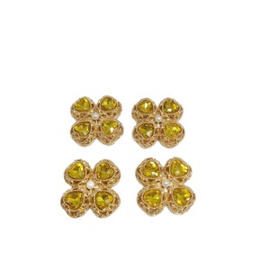 Four-<b>Leaf</b> Clover Rhinestone Charms Zinc Alloy Bezel Setting Unisex Fashion Pendant For DIY Jewelry Keychain <b>Necklace</b> Accessories - Product Image 5