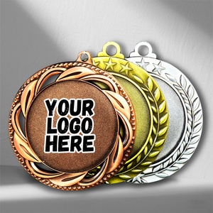 Custom Marathon Triathlon Running Events Manufacturer Free Design Low MOQ 50pcs Personalized Awards Making Sport Medals <b>Ribbons</b> - Product Image 5