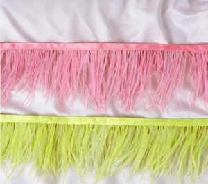 Adornos de plumas de avestruz teñidas de 8-10 cm para adornos de ropa, decoración de escenario de boda, vestido de fiesta, pijamas, decoración de disfraces - Product Image 4