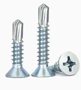 Vis autoperceuse métrique en acier au carbone, tête fraisée CSK, cruciforme Phillips, zinguée bleu-blanc, pour métal - Product Image 3