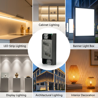 Alimentation LED 24V 100W AC-DC ultra-mince à tension constante, sortie unique, multiples protections pour éclairage d'armoires et projecteurs, boîtier en aluminium