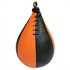 Orange Black PU <b>Boxing</b> Punching <b>Ball</b> Lace-Up Closure Durable Sand Filled Training Equipment for Adults - Product Image 5