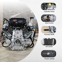 Moteur à essence bicylindre 25 CV/760 CC 4 temps à démarrage électrique, avec arbre à clavicules de 25,4 mm et 28,575 mm, en promotion