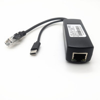 Divisor PoE Gigabit 5V 2.4A Tipo-C IEEE 802.3af/at para Switch, Cámara IP/AP, Adaptador 10/100/1000Mbps con 8 Puertos