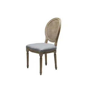Wholesale french dining chair cafe chair for restaurant web back Rice white chair for room