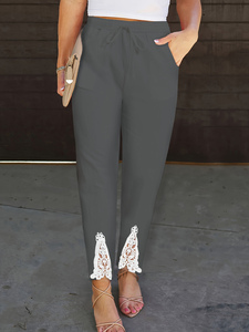 <span class=keywords><strong>Pantalones</strong></span> King Mcgreen Star Elegantes <span class=keywords><strong>de</strong></span> Cintura Alta con Cordón Ajustable, Tejido Transpirable, para Primavera y Verano - Product Image 3