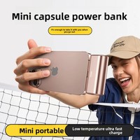 Nano 5000mAh Power Bank avec connecteur USB-C pliable intégré 22.5W Charge rapide 5000mAh Chargeur portable Power Bank