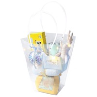 Sacs à fleurs classiques en plastique PP transparent, imperméables, en forme de T, avec longue poignée, pour emballage de bouquets de fleurs en boutique de fleuriste