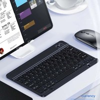 Teclado Bluetooth para Blackview Mega 3 2 1 Active 12 10 8 Pro, 78 Teclas, 10 Pulgadas, Recargable, Inalámbrico, Juego de Teclado y Ratón
