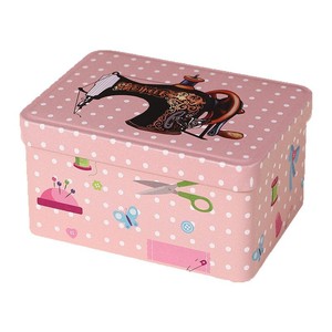 Mystic Arts Iron Needle Thread <b>Box</b> Metal Portable <b>Sewing</b> Organizer Cute Creative Style Home Office Use - Product Image 1