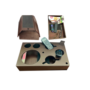 3 in 1 Wooden Couch <strong>Caddy</strong> &amp; Sofa <strong>Arm</strong> Tray &amp; Serving Tray Couch Cup Holder Couch Bar and Snack Tray for Movie Night, Wine,Beer - Product Image 1