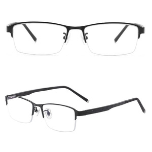 Monturas de Gafas de Hombre Danyang, Modelo 3095, Media Montura, Aleación, Tamaño Mediano, Lentes de PC, Estilo Ejecutivo - Product Image 5