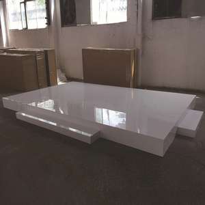 Accesorios de suelo de madera blanca de estilo Vintage de alta calidad, forma cuadrada para el hogar, Hotel, boda, salón de banquetes, escenario de eventos - Product Image 2