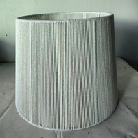 Cadre d'abat-jour en fil de fer moderne fait à la main avec tissu Mini couvre-lampe d'emballage de fil d'intérieur personnalisé pour éclairage intérieur