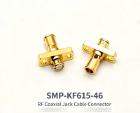 Connecteur de câble coaxial RF SMP-KF615-46 50 Ω DC-18GHz pour installation sur panneau, adaptateur de base d'antenne PCB
