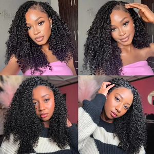Extensions de <span class=keywords><strong>cheveux</strong></span> humains bouclés crépus birmans 300g pour crochet, tresses invisibles sans nœuds, <span class=keywords><strong>cheveux</strong></span> crépus bouclés pour tressage - Product Image 5