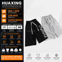 Shorts amples vintage Y2K pour homme, coupe large, imprimé graphique, en molleton de coton épais, style streetwear hip-hop, gris, pour la gym, personnalisable