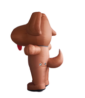 Peluche mobile gonflable promotionnelle de chien d'extérieur pour le défilé de ville