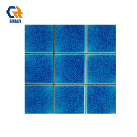 Bordures Sinray en porcelaine imitation métal, surface brillante, antibactériennes, antidérapantes, résistantes à l'usure et aux acides, épaisseur 6 mm