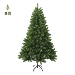 Künstlicher handgefertigter Weihnachtsbaum grün Metall OEM individueller PVC-Weihnachtsbaum