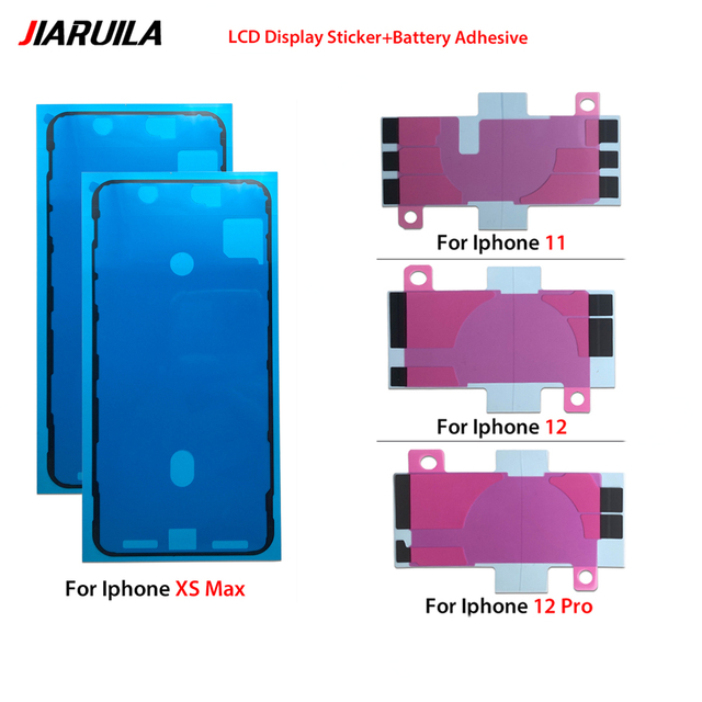 Wholesale LCD Glue Adhesive and Battery Sticker for IPhone X XR XS MAX 11 12 Pro Max Tape Strip Strong Durable Phone Spare Parts