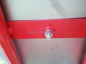 Carretilla de Construcción Galvanizada de Doble Rueda para el Mercado de Rusia y Polonia, Carretilla Galvanizada de <span class=keywords><strong>2</strong></span> Ruedas con Bandeja de Zinc y Neumáticos - Product Image 2