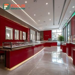 Vitrina de Joyería de Lujo de Alta Gama, Superficie Pulida, Mostrador de Exhibición Comercial para Tiendas - Product Image 3