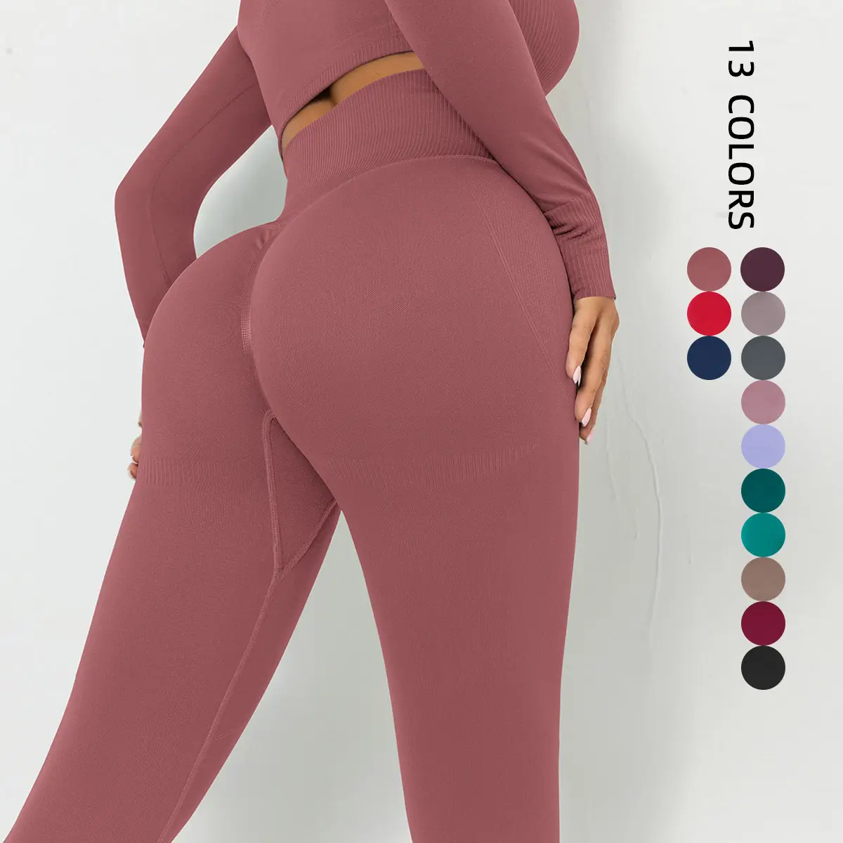 AOLA Seamless Yoga Leggings Women's Buttock Lifting Sports Leggings Outdoor Cycling Running Fitness Leggings For Women