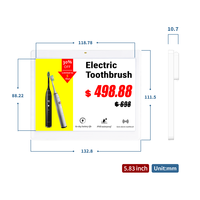 Etiqueta Electrónica de Precio COMPAX de 5.83 Pulgadas, 4 Colores, Tinta Electrónica ESL, Alta Resolución, Edición Rápida, para Interiores, IP65, Comercio Minorista