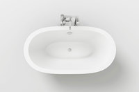 BELLAGIO Baignoires spa modernes en acrylique Baignoire de plain-pied noire autoportante pour salles de bain