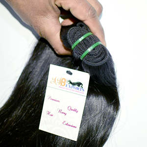 Paquete de cabello humano Natural lacio virgen camboyano 100%, cabello humano doble sin procesar, venta al por mayor, proveedores indios con cutícula alineada - Product Image 6