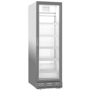 Refrigerador vertical comercial de una puerta de vidrio para bebidas, 428 L - Product Image 1