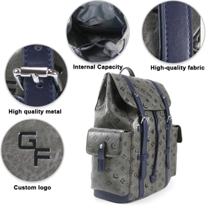 Custom Logo Leather <b>Backpack</b> OEM ODM Large Capacity Laptop <b>Backpack</b> Travel Business <b>Backpack</b> Supplier - Product Image 2