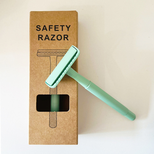 Maquinilla de Afeitar de Seguridad para Mujer de Alta Calidad, Ecológica, con Mango de Latón, Color Menta, 5 Recambios de Cuchillas de Acero Inoxidable <span class=keywords><strong>ENMU</strong></span> - Product Image 2