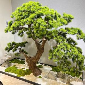 การตกแต่งภูมิทัศน์แบบตั้งพื้นถึงเพดานในห้องน้ำชาด้วยต้นสนประดิษฐ์ สร้างบรรยากาศแบบเซน - Product Image 2