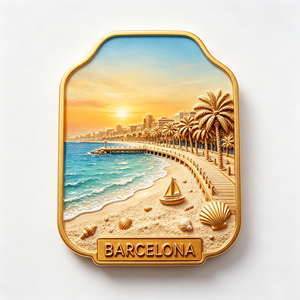 Imán de nevera personalizado de poliresina 3D con diseño del monumento de <span class=keywords><strong>Barcelona</strong></span>, España, recuerdo turístico, imán para refrigerador, decoración del hogar, regalo. - Product Image 2