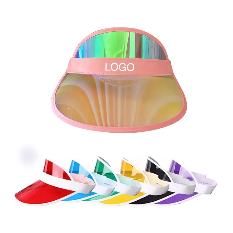 Viseras personalizadas de neón de verano con protección UV para Pub Golf 80s Disco Poker, sombrero Retro, accesorio para disfraces, sombreros de plástico, gorra, Viseras para el sol