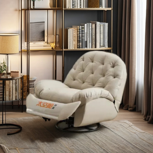 Poltrona Reclinabile Moderna ed Ecologica in <span class=keywords><strong>Ecopelle</strong></span>, Comoda e Morbida, Nuovo Design di Divano Relax per Sala da Pranzo e Bar in Pelle Sintetica - Product Image 2