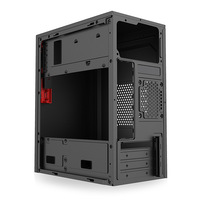 Boîtier de serveur 2U pour ordinateur de bureau, montage en rack industriel, 19 pouces, MINI ITX ATX, noir, USB, statut, alimentation, style AUDIO, ventilateur, ROHS, couleur, support