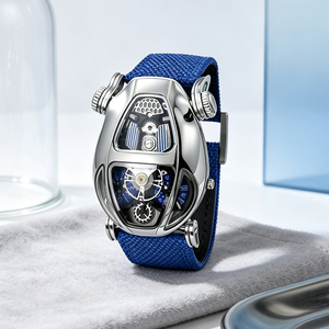 Montre Sport Homme Luxe Thème Serpent 3D Personnalisable avec Logo, Boîtier Tonneau en Acier Inoxydable, Bracelet Nylon, Réserve de Marche, MOQ 10 pièces - Product Image 5