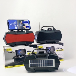 Radio portable NK209 AM FM SW, <span class=keywords><strong>meilleur</strong></span> récepteur radio mondial, haut-parleur Bluetooth avec panneau solaire, lampe torche et lumière LED - Product Image 3