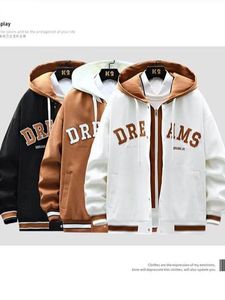 Nouvel Ensemble Deux Pièces <span class=keywords><strong>Homme</strong></span> Style Hong Kong d'<span class=keywords><strong>Hiver</strong></span> – <span class=keywords><strong>Veste</strong></span> Printemps-Automne et Haut de Survêtement Baseball pour Couples - Product Image 5