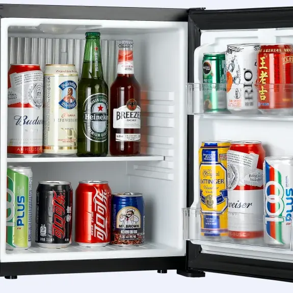 Refrigerador Sachikoo 25L Luxo Hotel Mini Bar com Fechadura e Chave de Absorção de Espuma de Vidro barulhento, seguro e confiável
