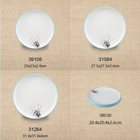 Assiettes en mélamine incassable de qualité alimentaire, assiettes plates rondes pour restaurant, pour mariage