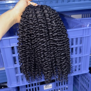 Miracle Knots <span class=keywords><strong>Capelli</strong></span> Umani all'Ingrosso per Crochet, <span class=keywords><strong>Ondulati</strong></span> Ricci Indiani Vergini Grezzi, <span class=keywords><strong>Extension</strong></span> per <span class=keywords><strong>Capelli</strong></span> Umani Ricci Birmani - Product Image 2