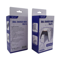 Support de charge rapide double RGB de haute qualité MIMD avec port Type C, base de charge ABS pour manette de jeu sans fil P5, garantie de 12 mois