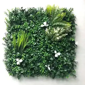 Домашний сад комнатный Декор растение лист панели искусственная зеленая трава на стену Самшит искусственное растение уличное украшение