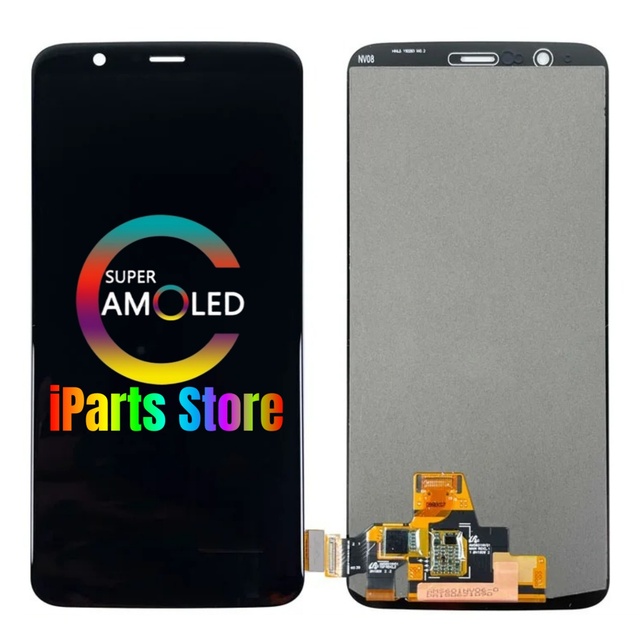 IPARTS Replacement Display for OnePlus 5T 1+5T A5010 AMOLED Touch Screen Assembly OEM Original
