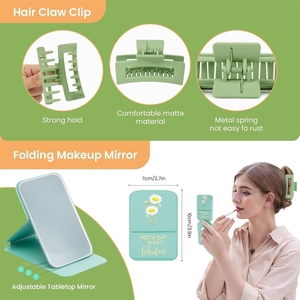 LQ260606 ของขวัญวันเกิดสำหรับผู้หญิง, ตะกร้าสีเขียว 11 ชิ้น ตะกร้าเพื่อนสนิท แม่ ภรรยา ลูกสาว ป้า พี่สาว เพื่อนร่วมงาน - Product Image 6